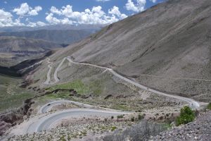 La carretera de la Cuesta de Lipán, Jujuy, Argentina