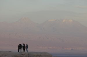 Turistas, cerca de San Pedro de Atacama, Chile