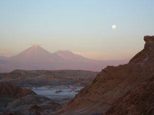 Atardecer en el Valle de la Luna, Desierto de Atacama, Chile